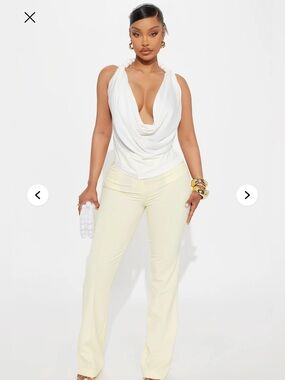 Fashion Nova Camille Tie Back Halter Top